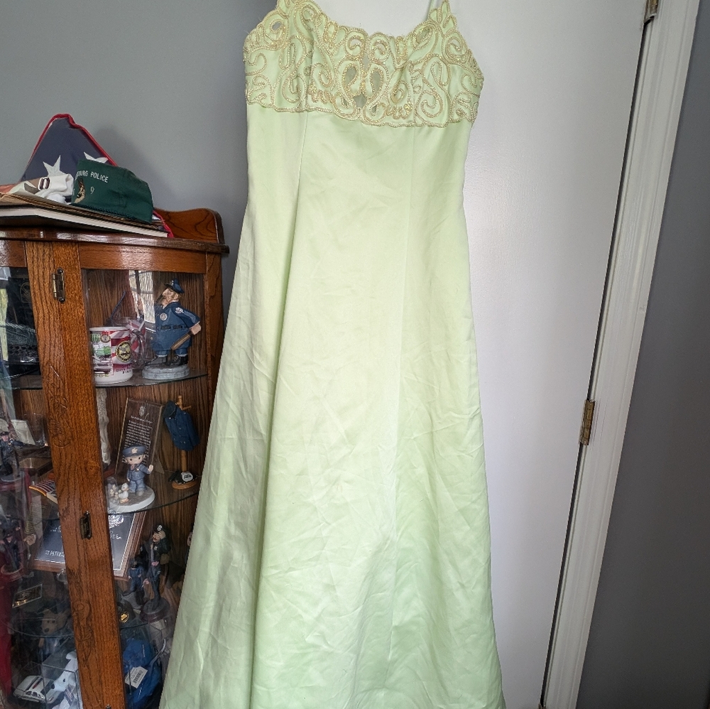 Lime green teen dress